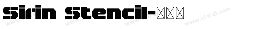 Sirin Stencil字体转换